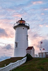 Summer Sunset by Nobska Lighthouse in Massachusetts